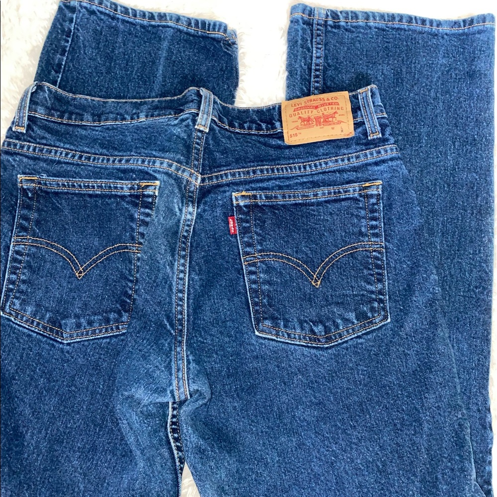 Levi flare jeans.